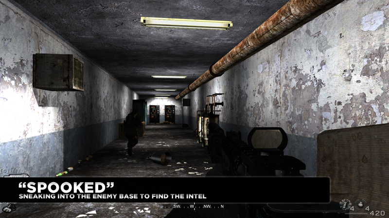 Sneaking in to find the intel
