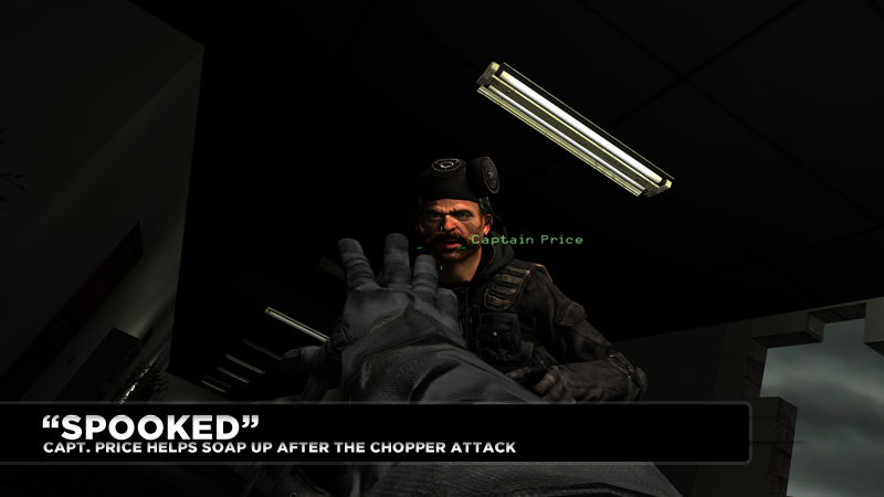 Captain Price helps up Soap